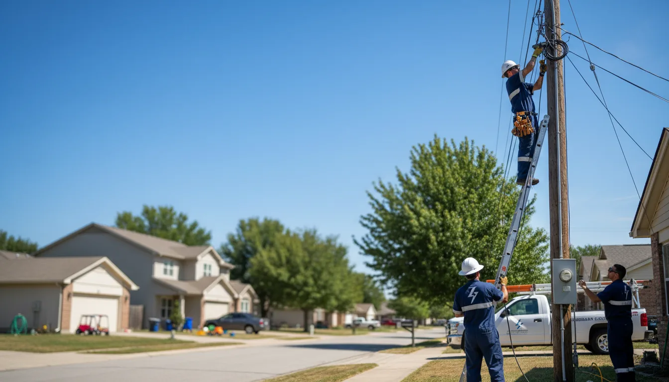 Residential electrician providing installation services in Anacoco, LA